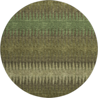 Premium Machine Washable Prisco Olive Rug