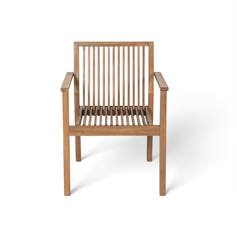 Ensemble de 2 chaises de patio, Brun