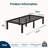 16"  Metal Platform Bed Frame with Heavy Duty Steel Slat Support, No Box Spring Needed-1954590565-1954590564