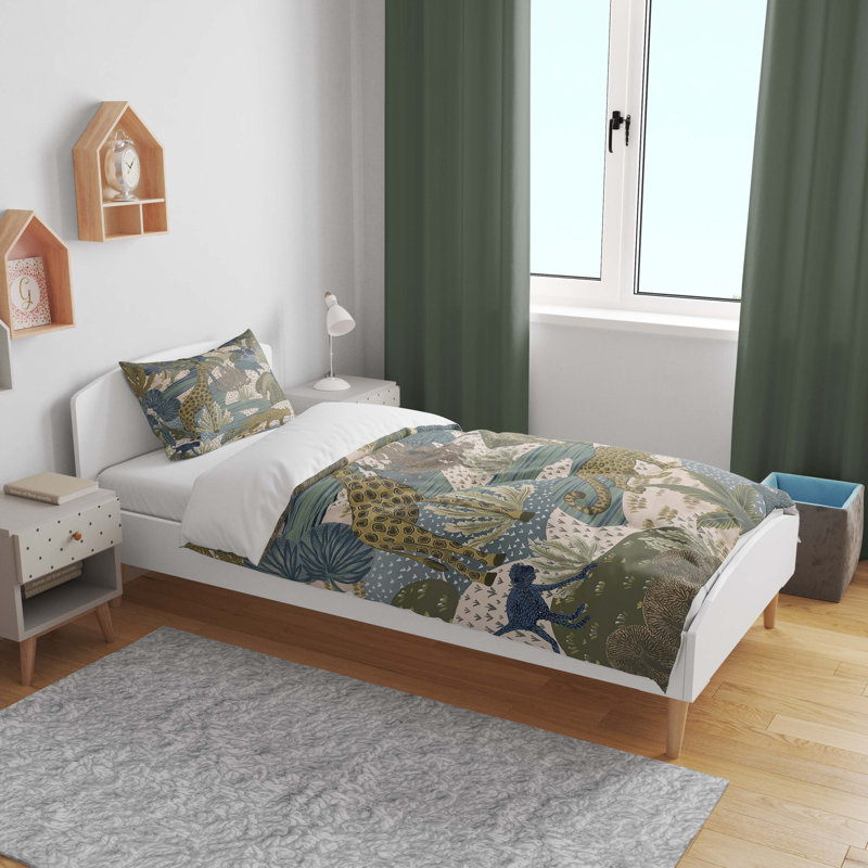 Animal Print Duvet Cover, Twin Duvet Cover + 1 Queen Sham