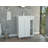 Meka 18-inch Bathroom Vanity with 2 External Shelves and Double Door Cabinet, White-1048820218