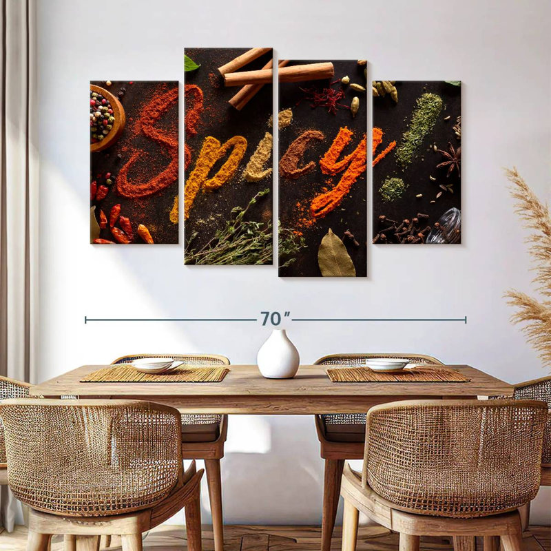 Yarlin Spicy Typography, 42" H x 68" W
