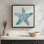 «Blue & White Starfish» par Cat Thurman Designs, reproduction d'art