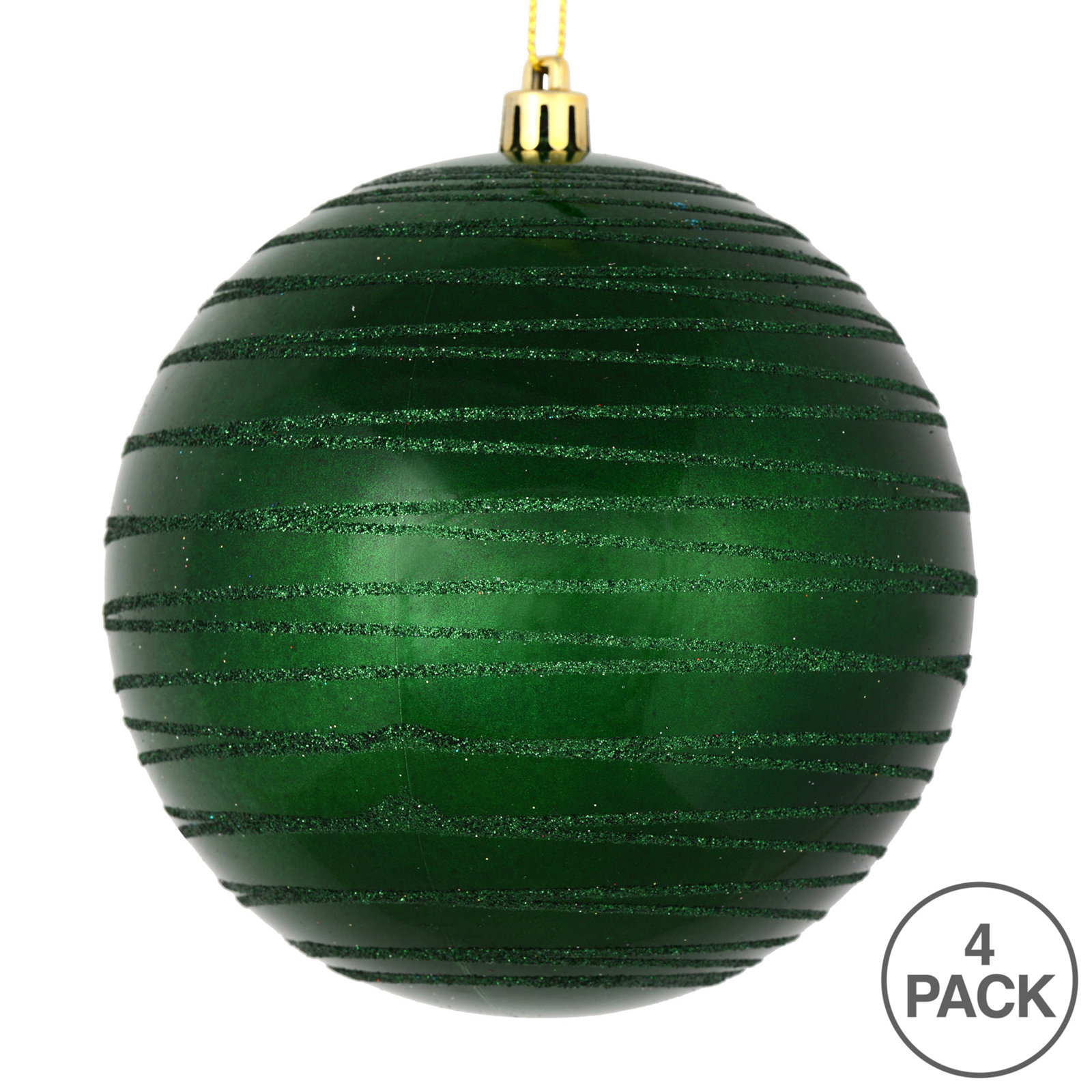 Candy Finish Ball Ornament, Emerald