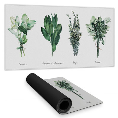 Fines herbes - 15.75"x31.50" Desk mat