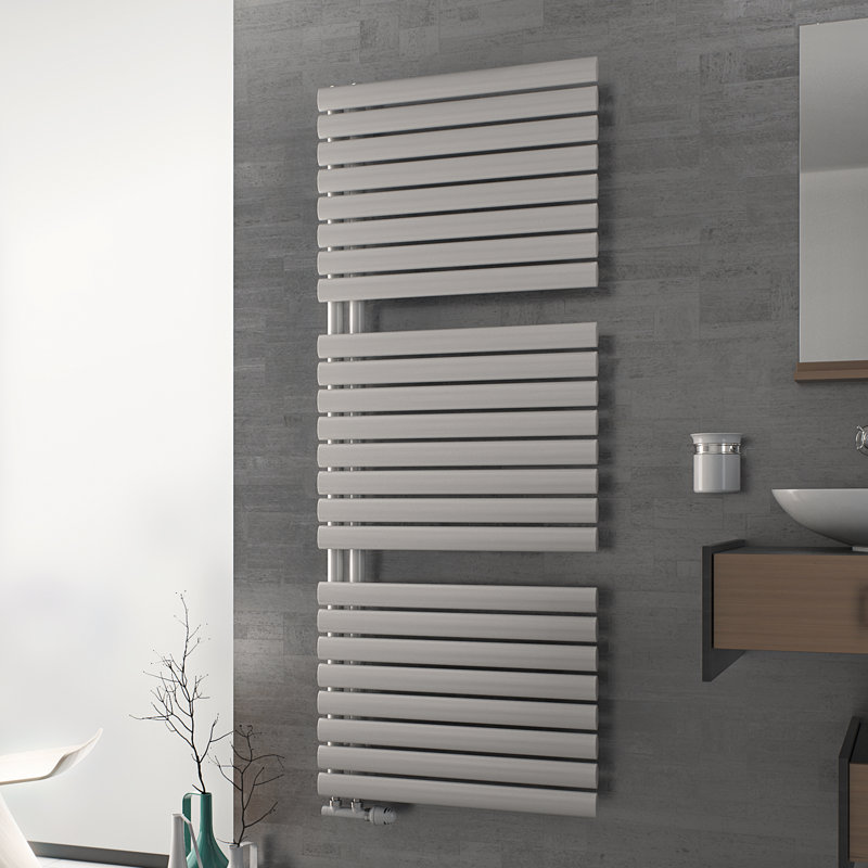 Angela Designer Towel Rail Heated Towel Rails, 151.2cm H x 60cm W x 9.5cm D