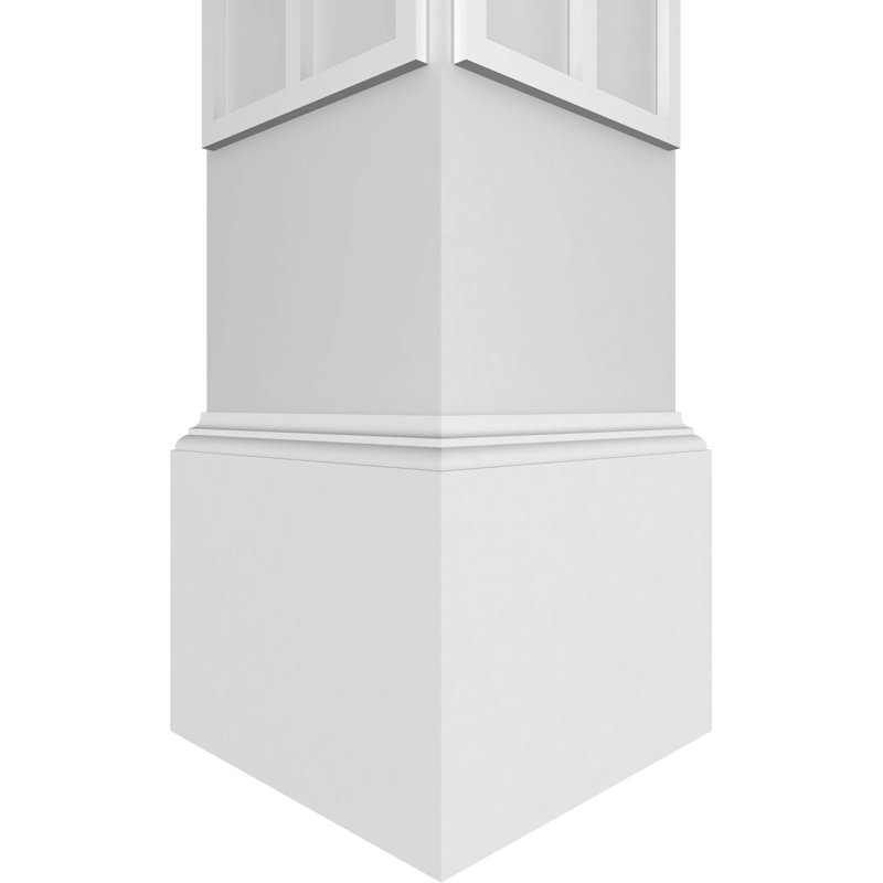 Craftsman Classic Cedar Park Square non effilé avec colonne Mission Capital & Mission Base