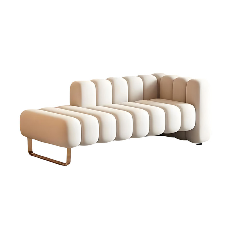 Chaise longue rembourrée Latocha, Accoudoir à droite (vu de face)