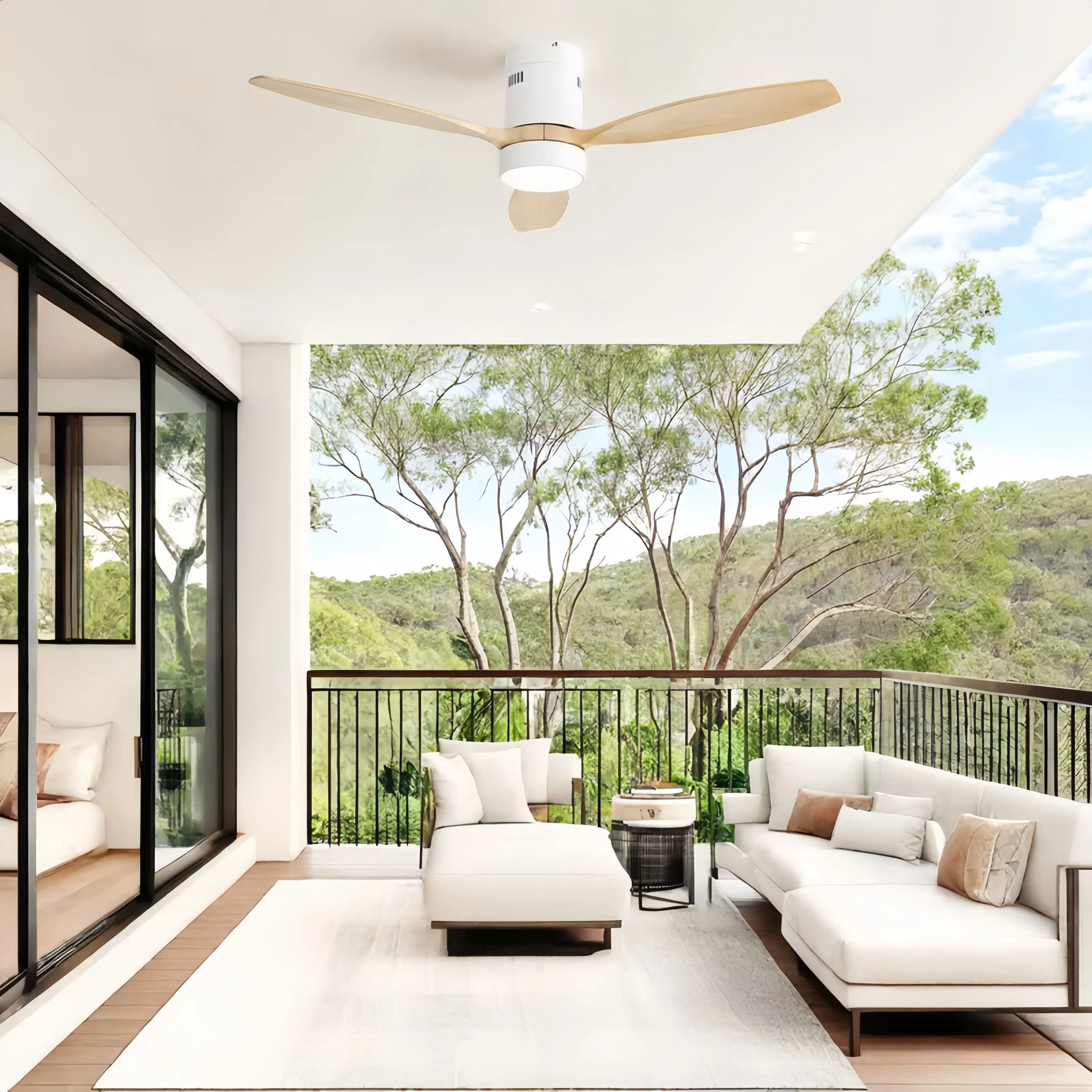 Wrought Studio™ Airys Blade Span 52 In. Indoor Satin Silver Low Profile ...