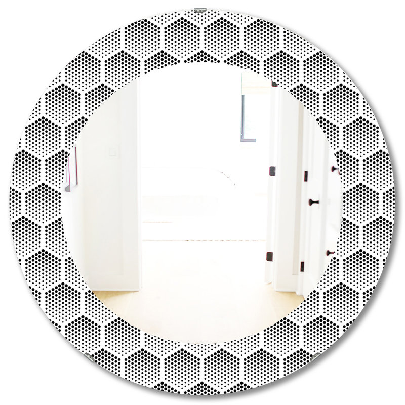 Miroir d'appoint mural Scandinavia, H 31,5 po x l po
