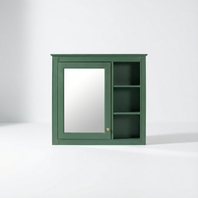Armoire de salle de bain murale Mizani, Vert