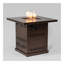 Table de foyer au propane 28 po avec couvercle en acier inoxydable