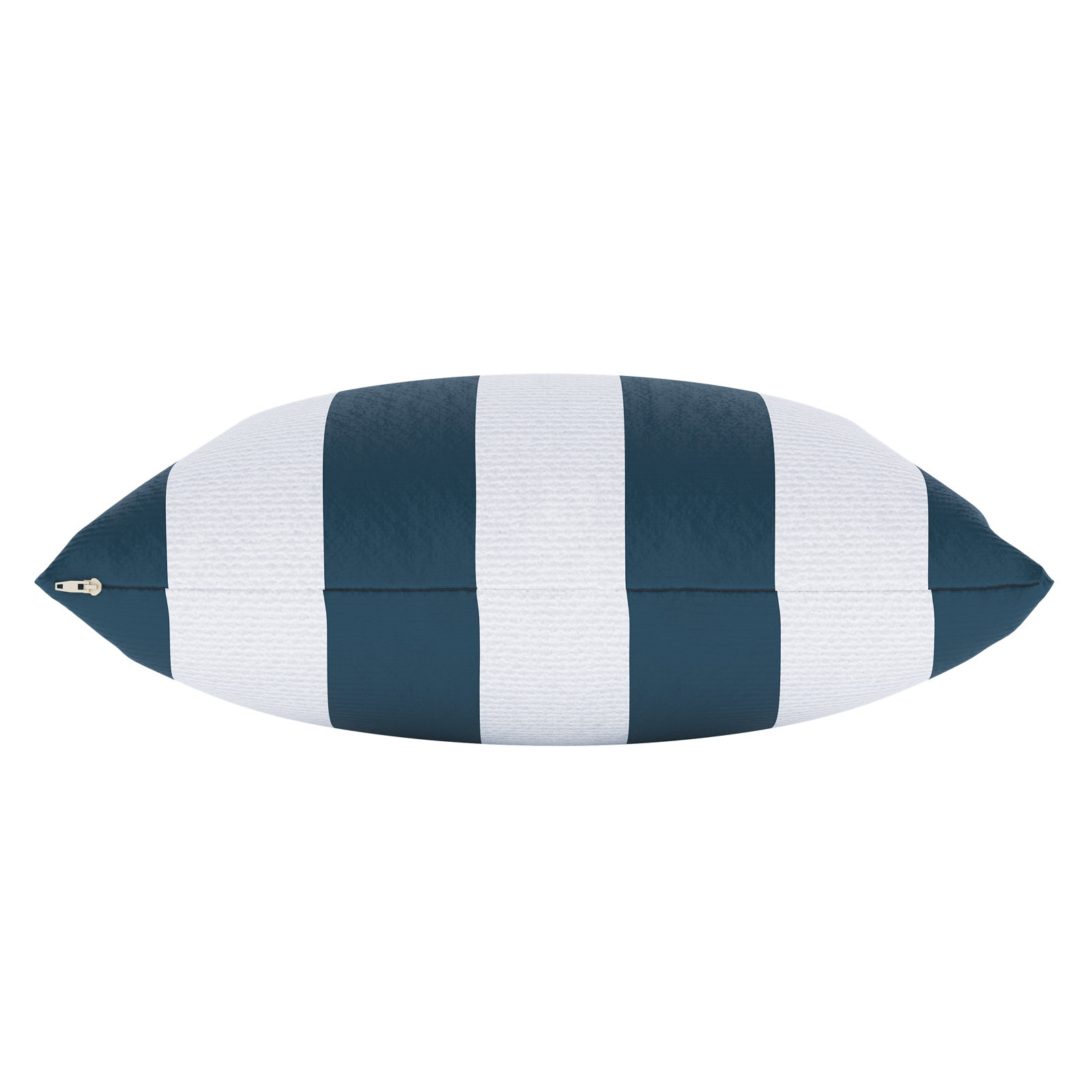 Amala 20" x 3" Sunbrella® Throw Pillow, Refuge Indigo Striped Sunbrella®