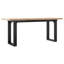 Coffee Table O-Frame Solid Wood Pine And Steel-690815191