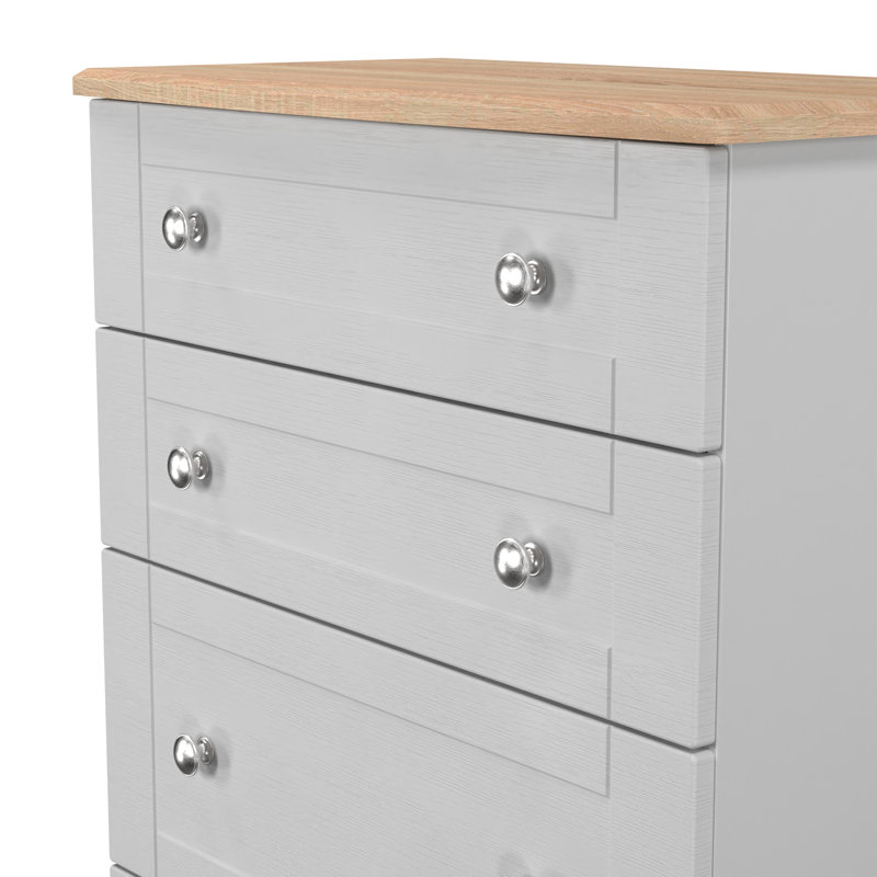 77 cm W Chest of 4 Drawers, Grey