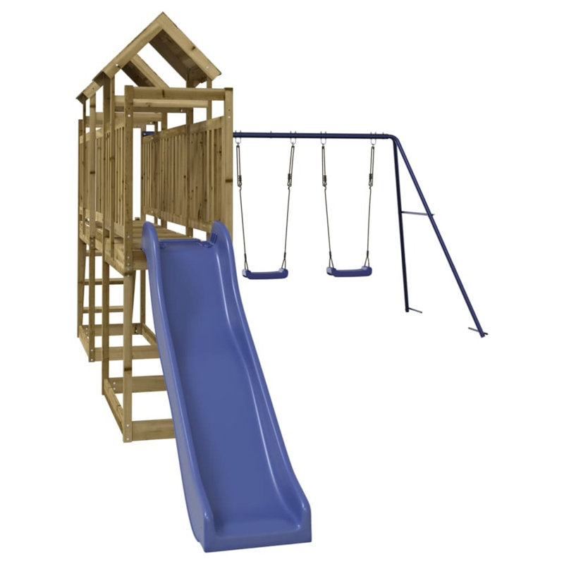 Dipasquale Freeport Park Swing Set Swing(s), Impregnated Wood Pine