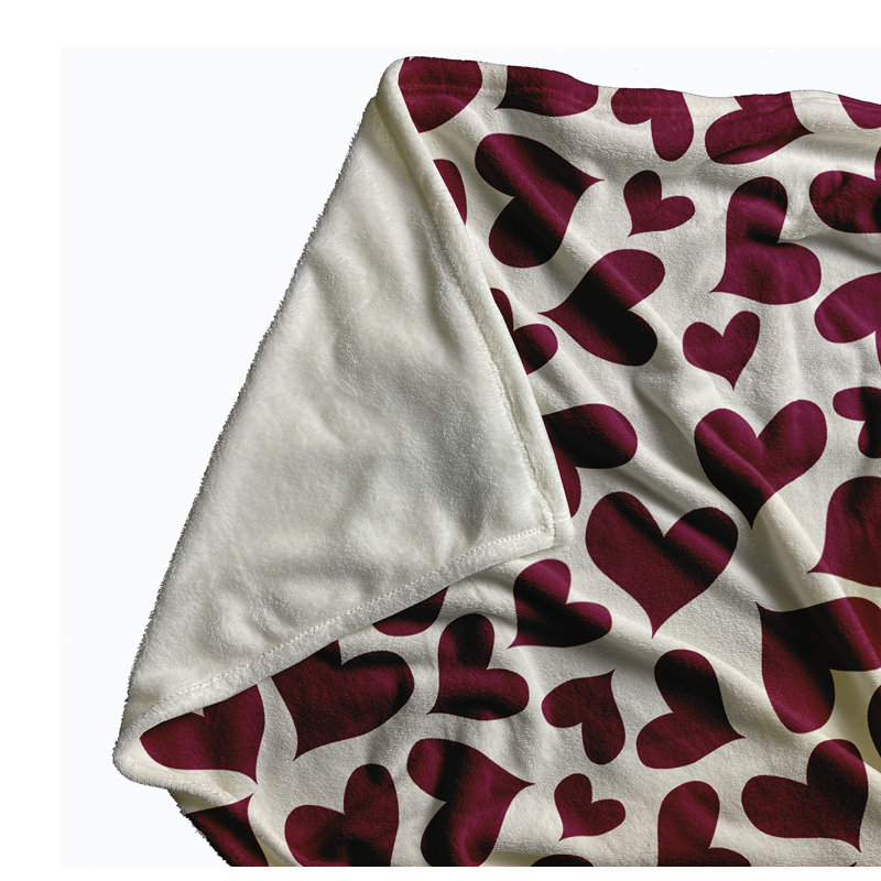 Jeté Saint-Valentin, Magenta, L 30 po x L 39,75 po