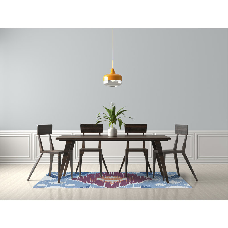 Chenille Ikat Indoor Rug, Rectangle 5' x 7'