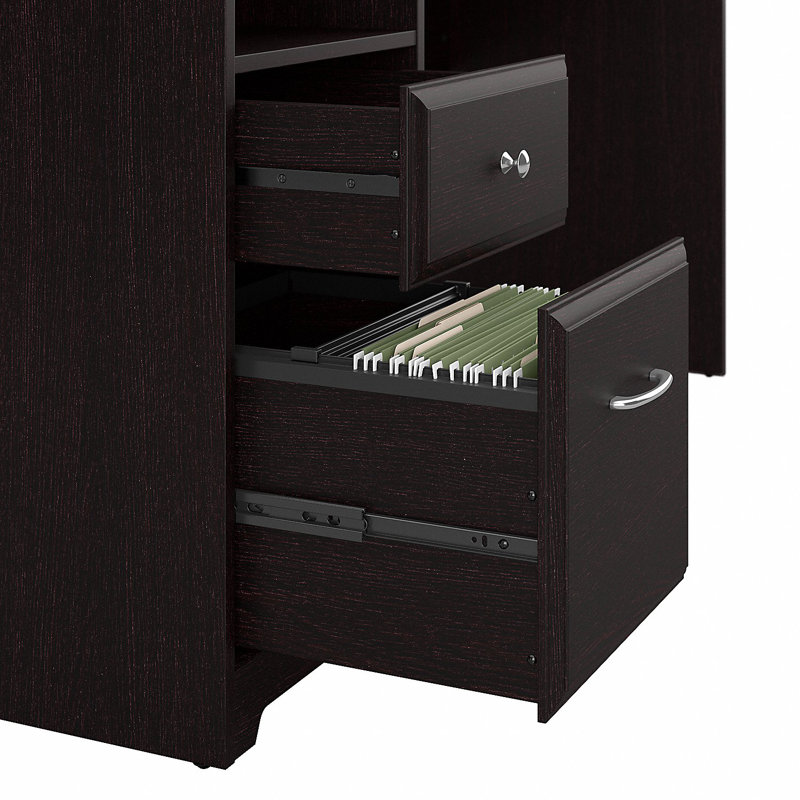 Bureau sur pied Ozro Singe, Chêne espresso, H 30 po x l 72 po x P 23 po