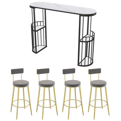 Tables et chaises de bar de cuisine modernes