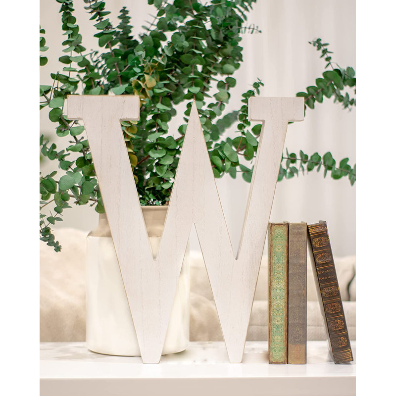 Text & Numbers Letter Block