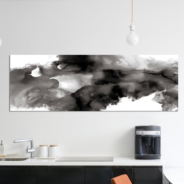 « mouvement », reproduction d’art sur toile, H 16 po x l 48 po x P 1,5 po