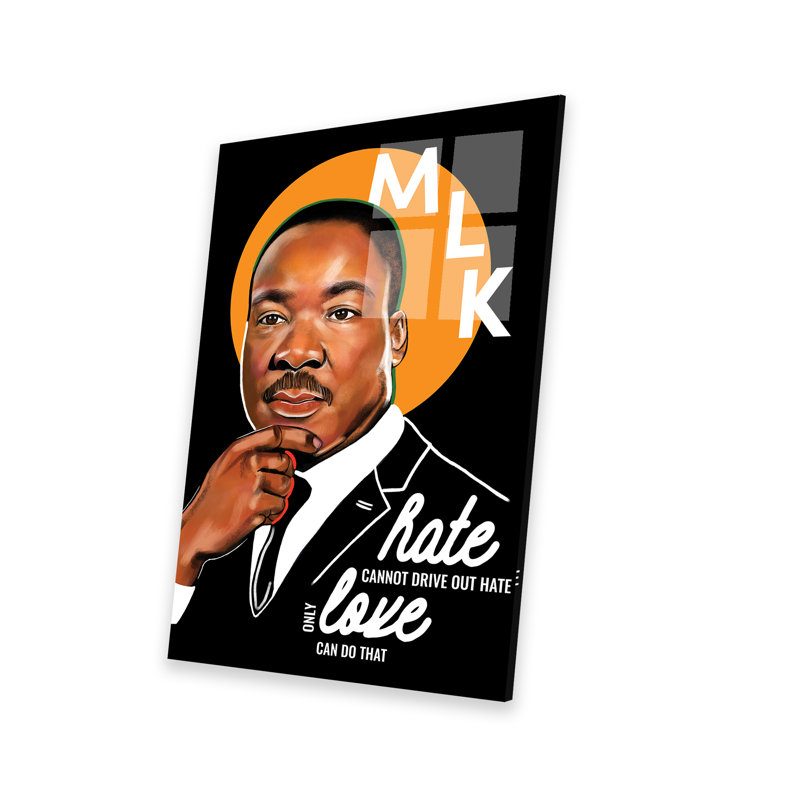 Martin Luther King Jr. sur plastique / acrylique par Domonique Brown