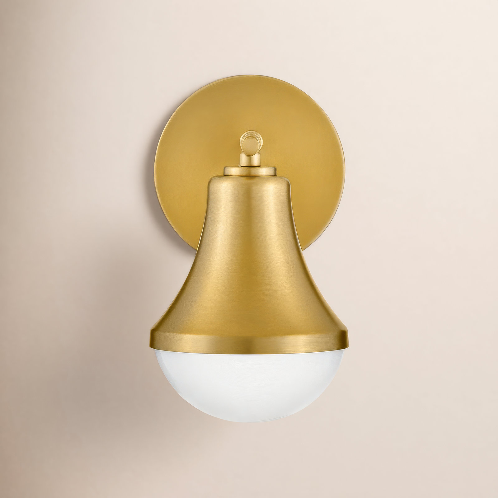 Christine Bathroom Vanity Light, Lacquered Brass