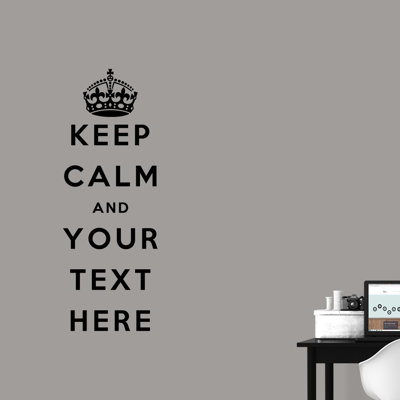 Adhésif décoratif «Keep Calm»
