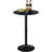 Round Bar Table, 35" Tall Pub Table, With Non-Slip Base For Narrow Space, Bar Height Table For Kitchen, Easy To Assemble, Black