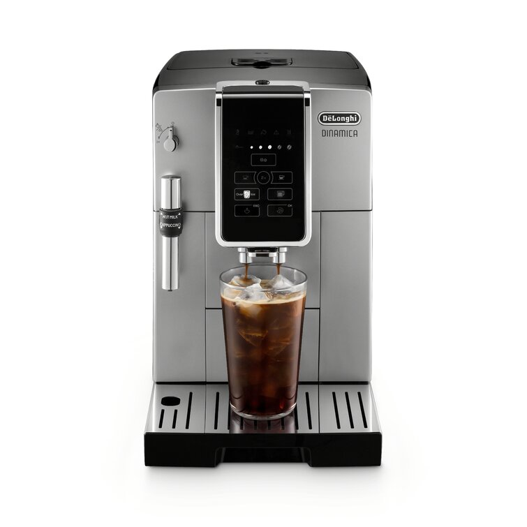 De'Longhi Dinamica Fully Automatic Coffee and Espresso Machine with Premium  Adjustable Frother  Reviews | Wayfair