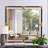 Metal Square Wall Mirror;Bathroom / Vanity Mirror;Metal Flat Wall Mirror-22065964