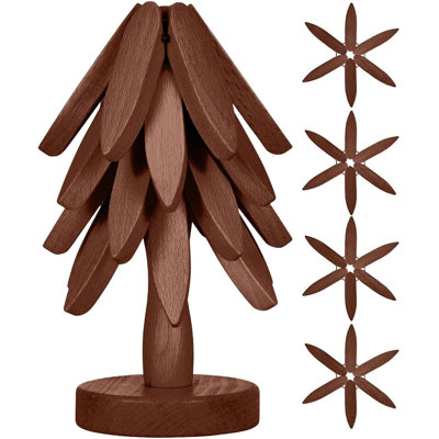 Ensemble de sous-verres en bois Set