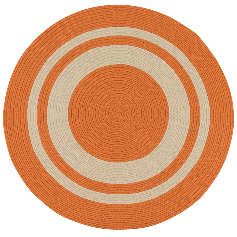 Tapis intérieur / extérieur Don - rouille, Rond 6 pi
