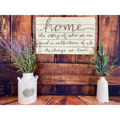 Slat Box Sign - Home