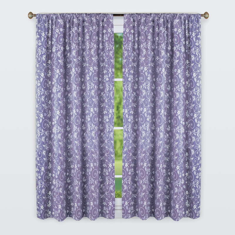 Panneau de rideau simple semi-transparent en microfibre