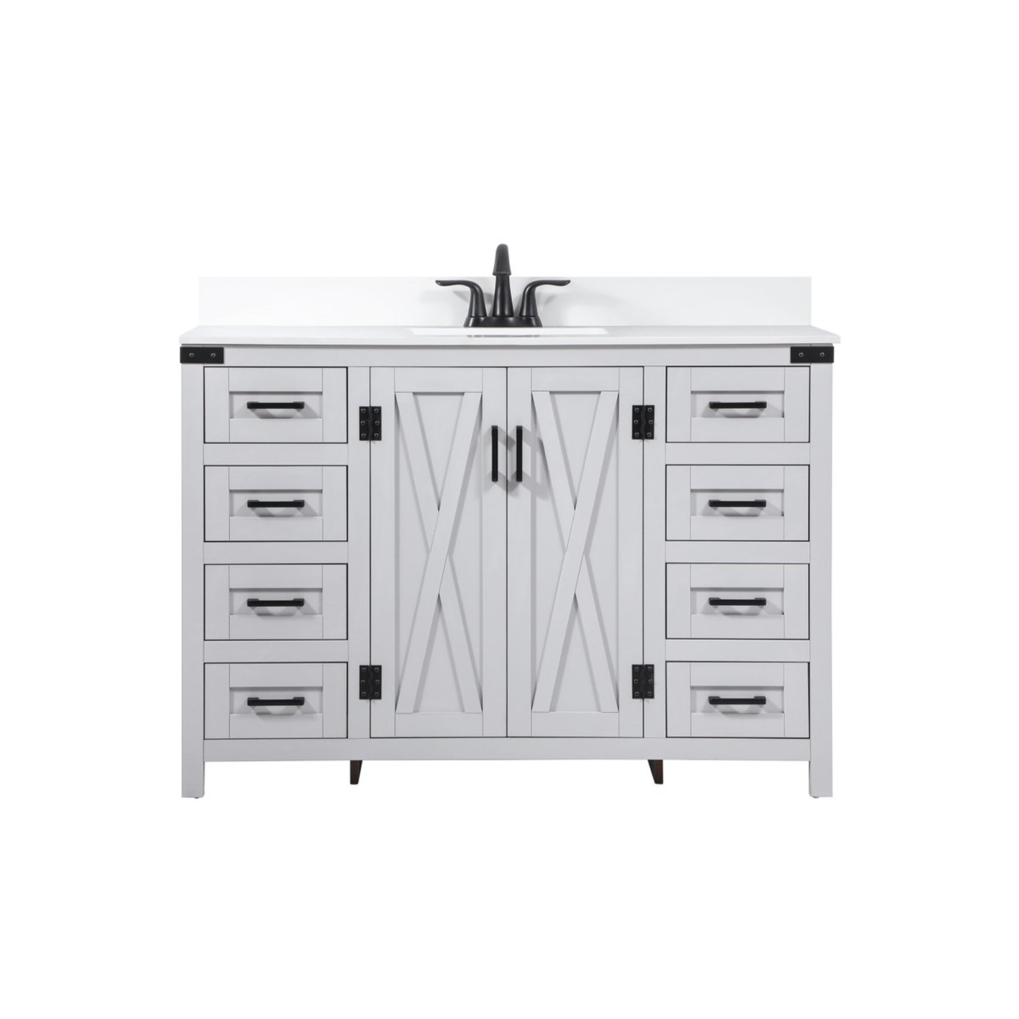 Slayton 48'' Single Bathroom Vanity, Gray