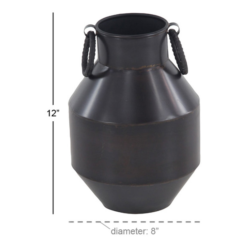 Vase de table Burketown, H 12 po x l 8 po x P 8 po