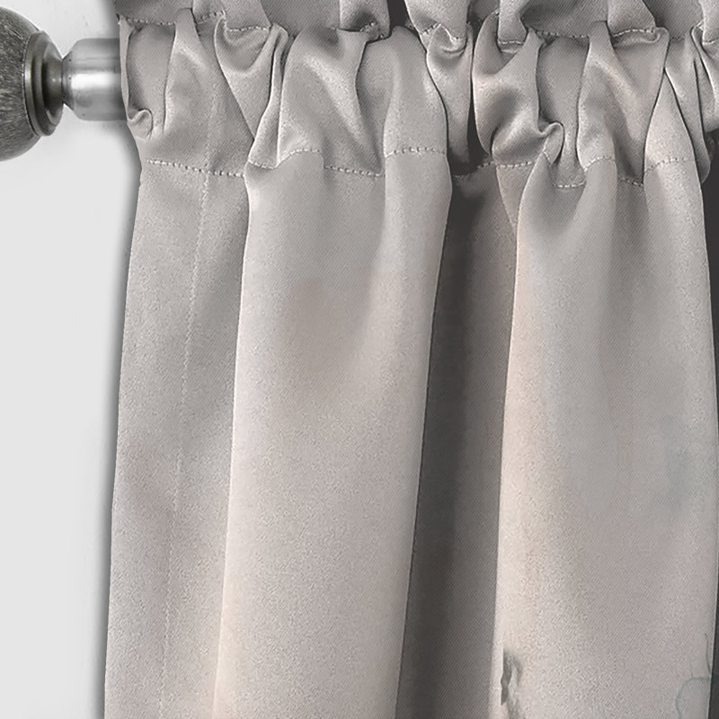 Vert et crème Essence Of Modernity IV - Rideau abstrait occultant en marbre abstrait - 1 panneau, L 52 po x L 120 po