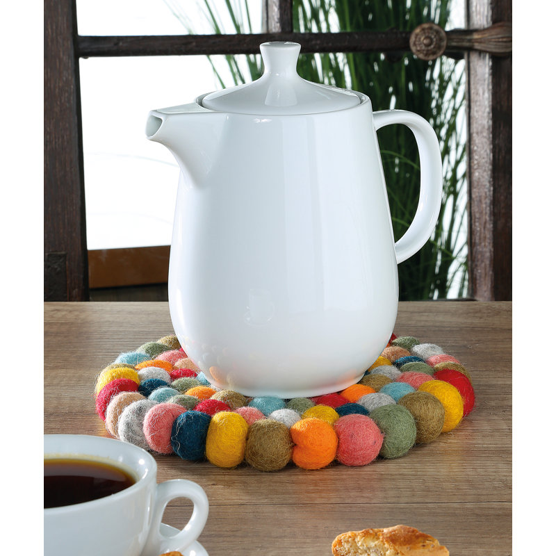 Colore Round Virgin Wool Trivet