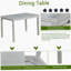 Ensemble de table de salle à manger 5 pièces avec table rectangulaire et chaises rembourrées, avec décoration en cristal pour une expérience culinaire élégante