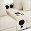 Canapé modulaire moderne en velours côtelé avec haut-parleurs Bluetooth et console de rangement pour un salon confortable