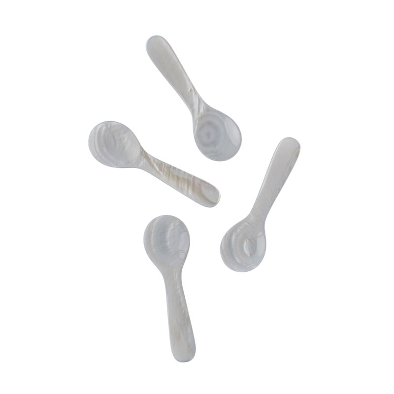 Ensemble de 4 petites cuillères coquillages