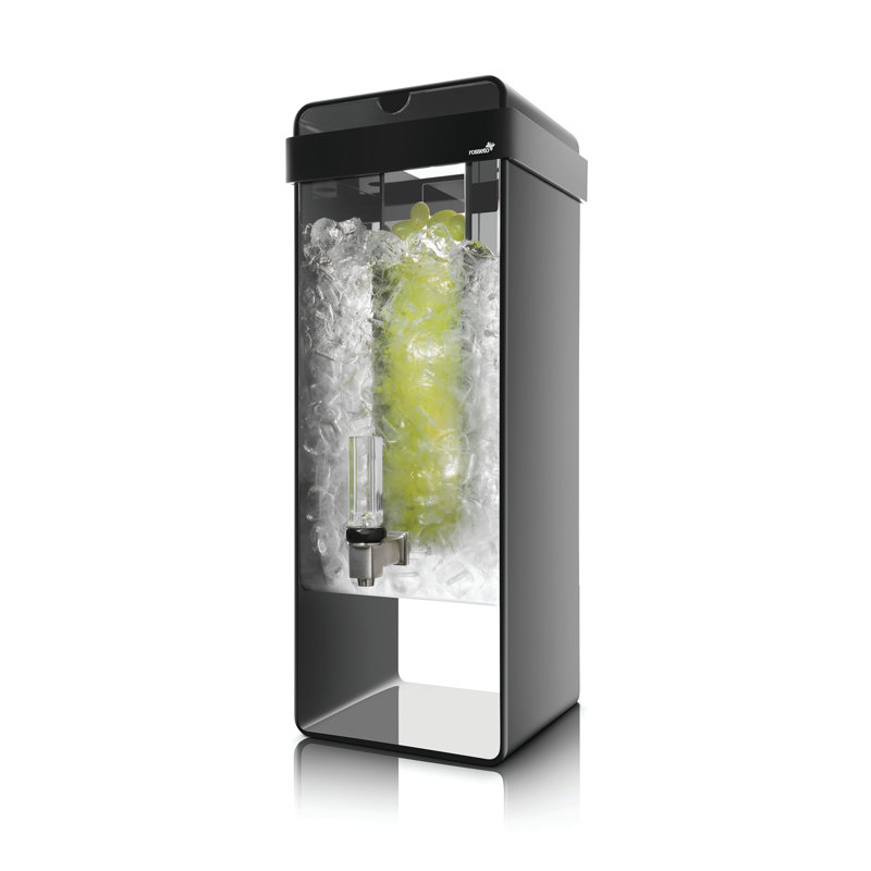 Infusion 384 oz. Distributeur de boissons, Noir, H 22 po x l 8,4 po x P 8 po