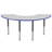 36" x 72" Half Moon T-Mold Activity Table with Adjustable Legs-39310950-99075976