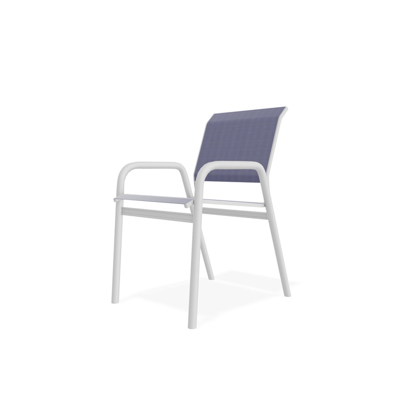 Chaise bistro Gardenella, Blanc, Brise