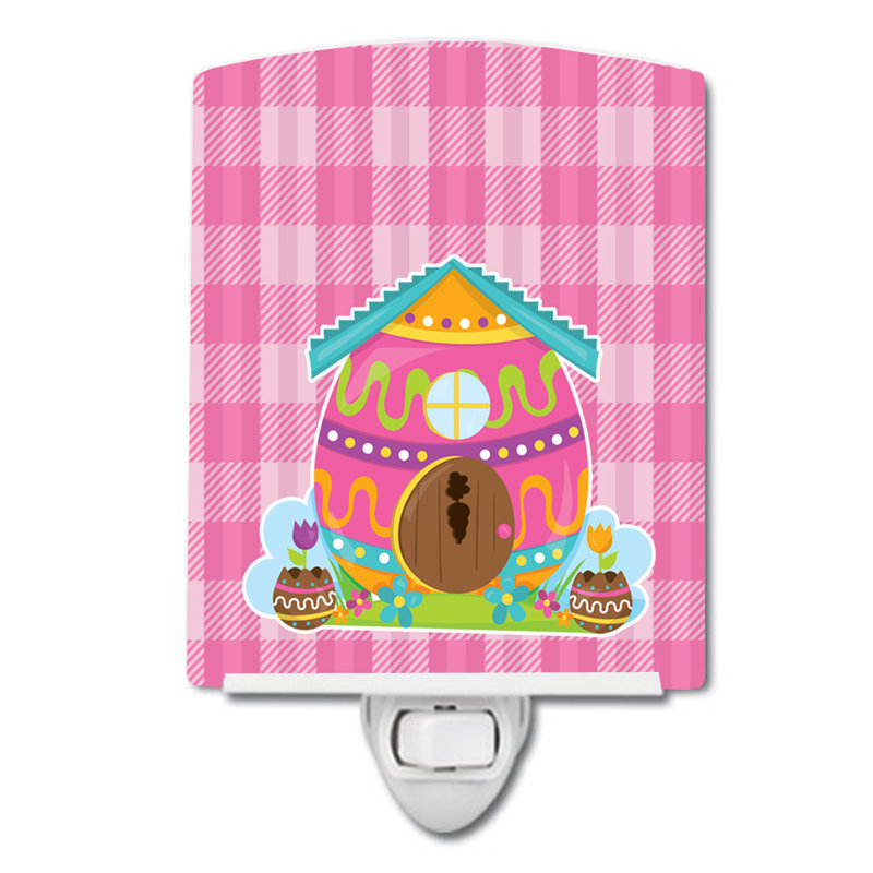 Easter Rabbit's House Ceramic Night Light