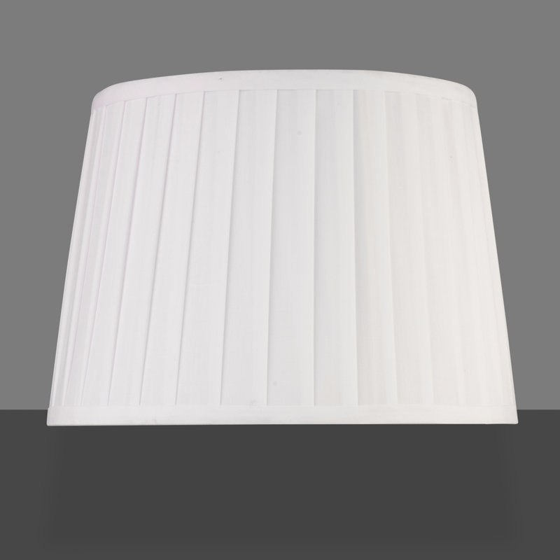 Queenswood 45cm Cotton Pleated Drum Table or Floor Lamp Shade