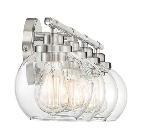 Hegland Dimmable Vanity Light in Matte Black, Matte Black, 2 Lights, 8.5" H x 14" W x 14" D