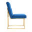Luxury Tufted Velvet Dining Chair With Gold Frame-2097615980